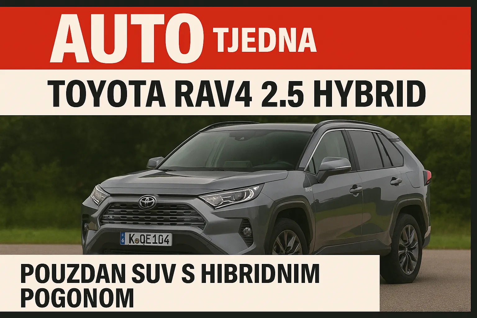 Toyota RAV4 2.5 Hybrid – pouzdan SUV s hibridnim pogonom