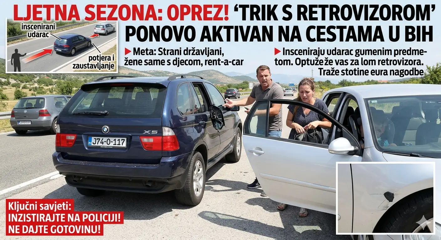 Prevara s razbijenim retrovizorom